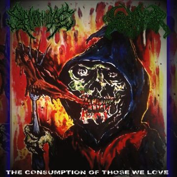 Goremonger/Slamophiliac - Split CD The Consumption of Those We Love Cover for The Consumption of Those We Love