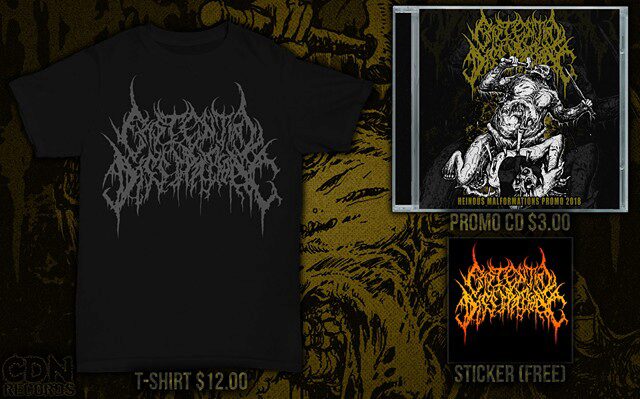 Existential Dissipation - Heinous Malformations Promo 2018 + T-Shirt (Bundle) Promo graphic for ExD bundle