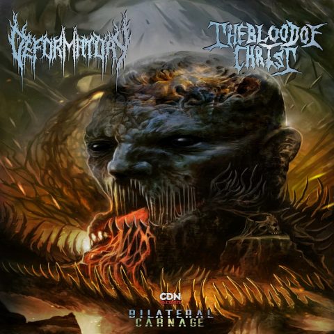 Deformatory / Blood of Christ - Bilateral Carnage (Split 7-Inch) Bilateral Carnage Album Cover