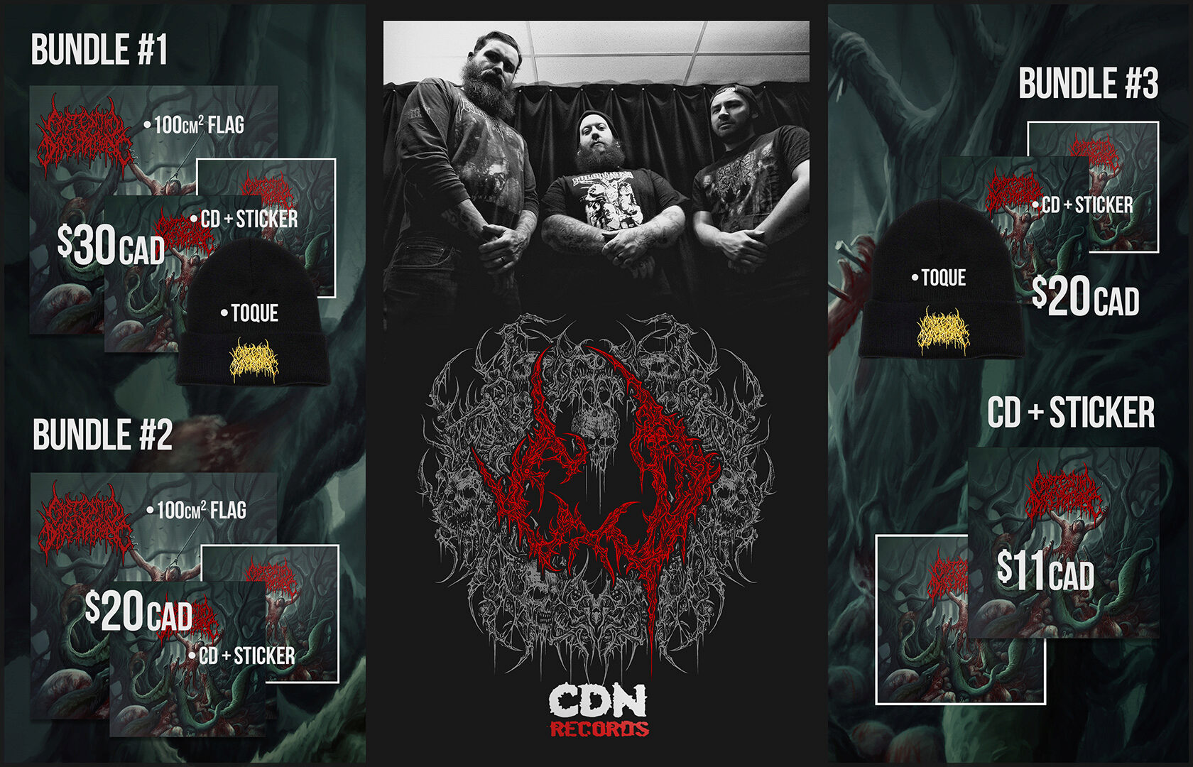 Existential Dissipation - Cesspool of Remnants Poster showing all of the available bundles