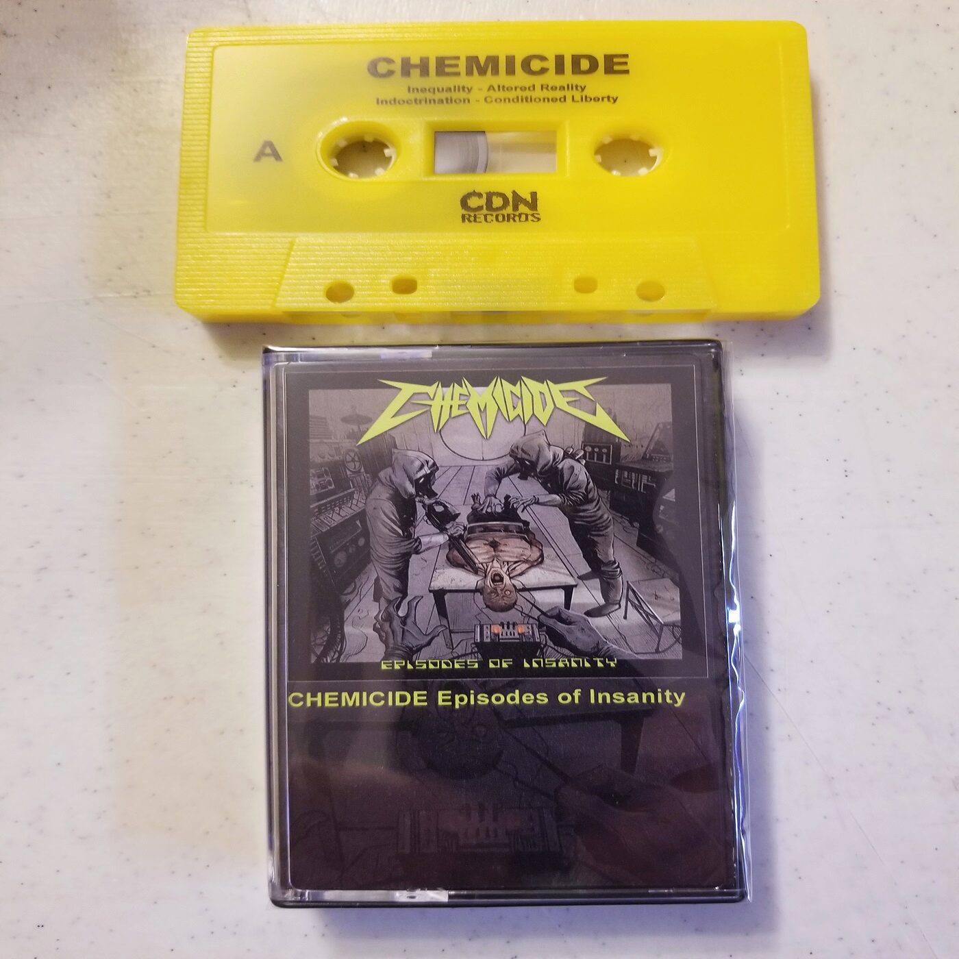 Chemicide - Episodes of Insanity (Yellow Cassette) Yellow Cassette