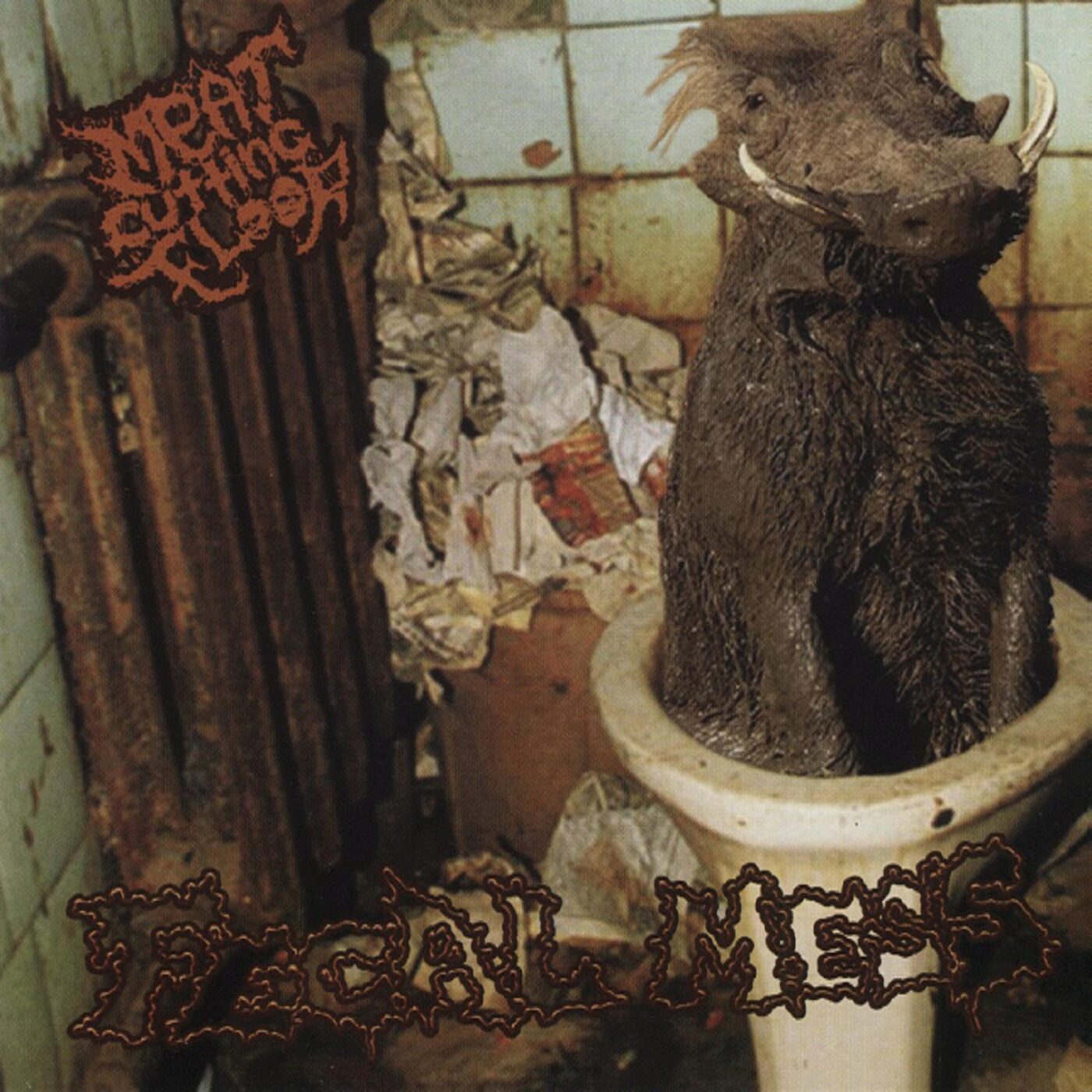 Meat Cutting Floor - Fecal Mess Meat Cutting Floor - Fecal Mess