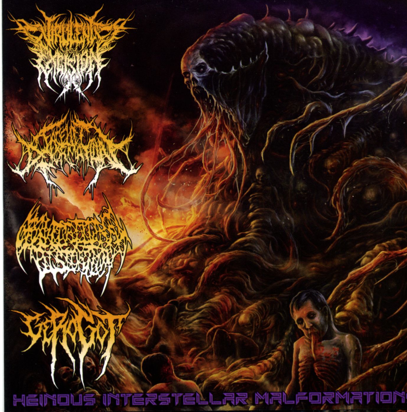 Heinous Interstellar Malformations - Split by Virulent Excision / Facelift Deformation / Gravitational Distortion / Gerogot Heinous Interstellar Malformations - Split by Virulent Excision / Facelift Deformation / Gravitational Distortion / Gerogot