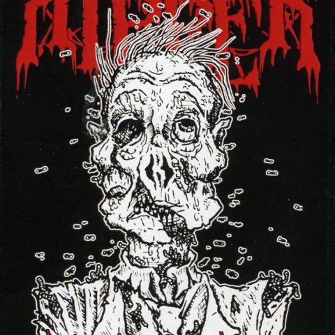 Gut Ripper - On Dead Beings (Cassette) Cover for On Dead Beings tape