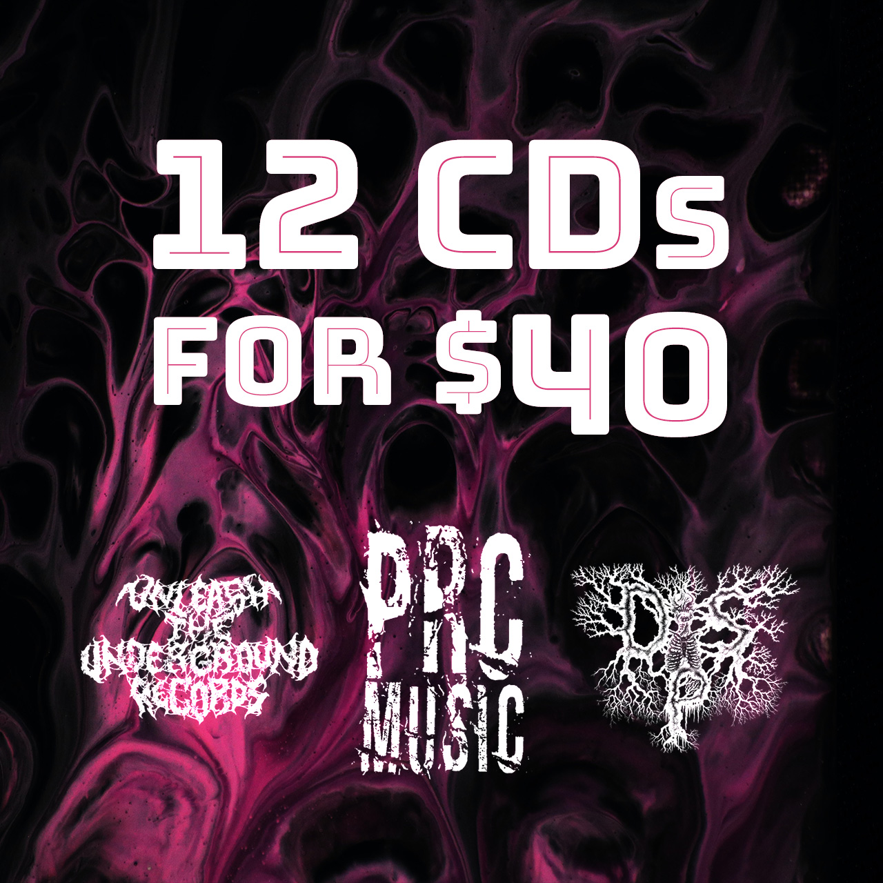 12 CDs For $40 Canadian Graphic for 12 CD bundle