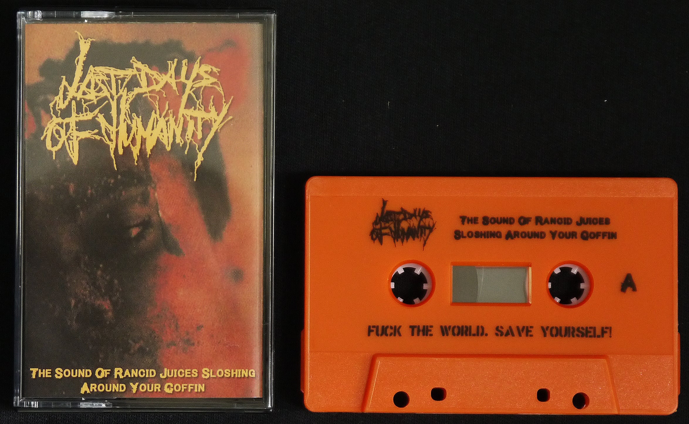 Last Days of Humanity - The Sound Of Rancid Juices Sloshing Around Your Coffin (Cassette) Last Days of Humanity - The Sound Of Rancid Juices Sloshing Around Your Coffin (Cassette)