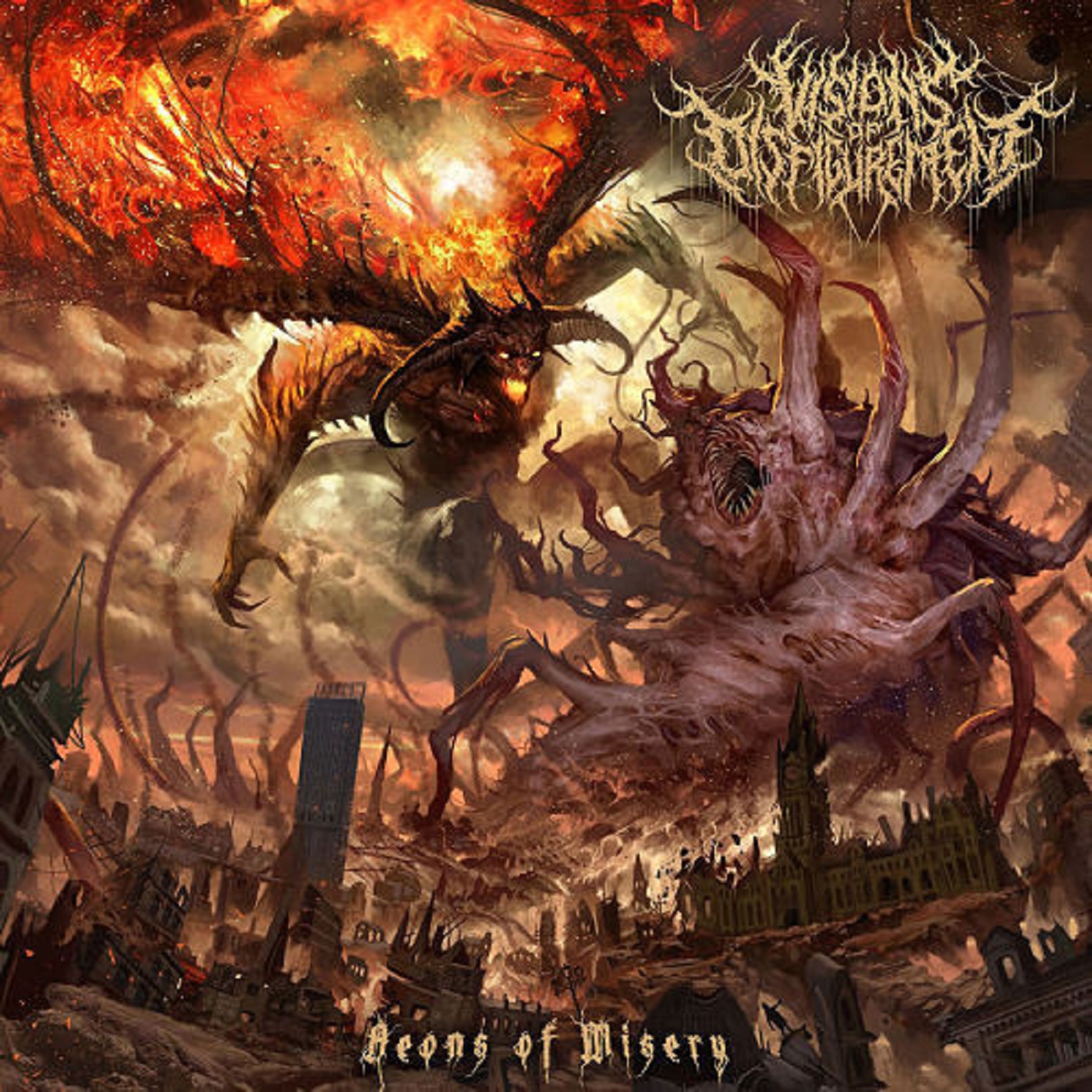Visions of Disfigurement - Aeons of Misery (12" Black) Visions of Disfigurement - Aeons of Misery (12" Black)