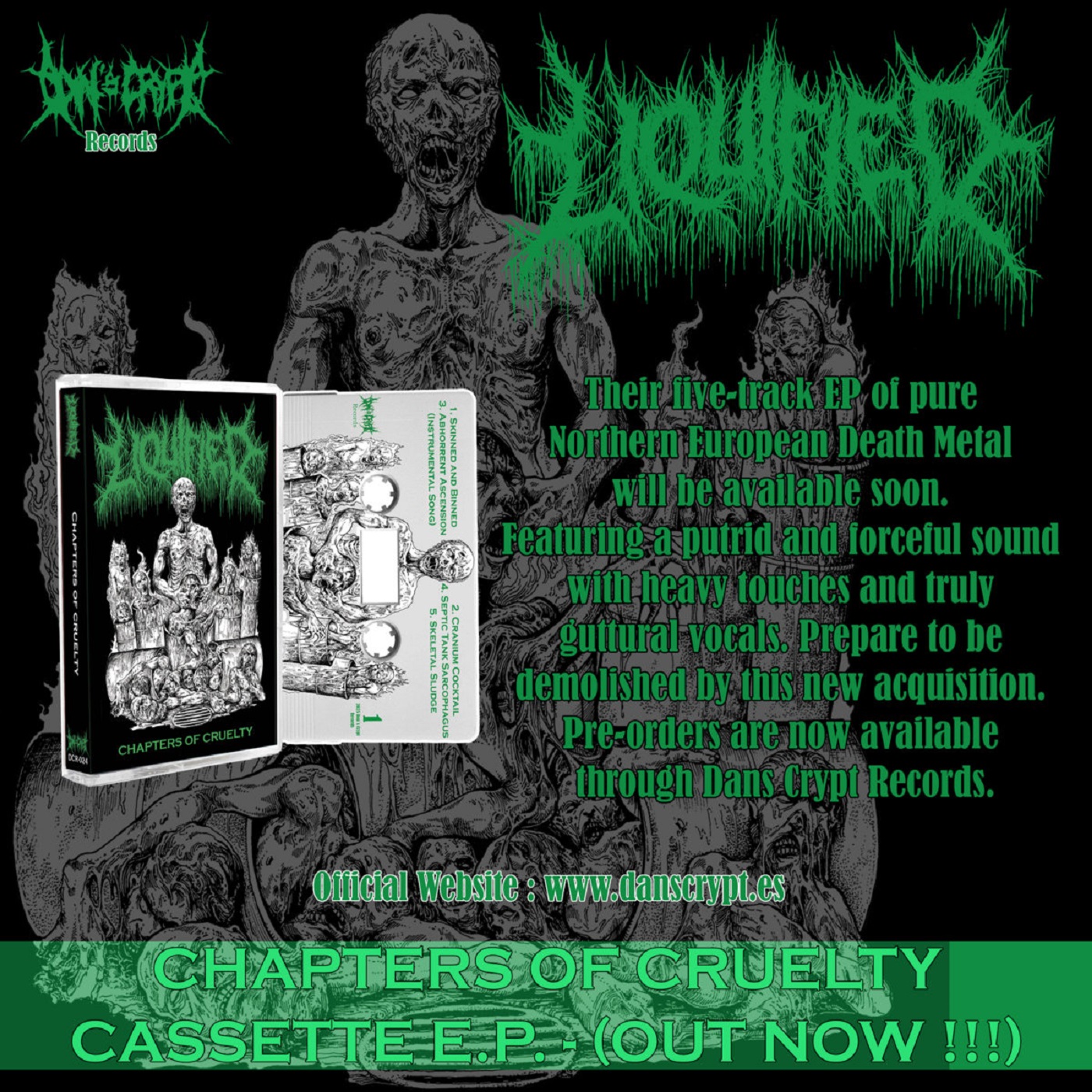 Ecocide - Metamorphosis (Cassette) Liquified - Chapters of Cruelty (Cassette)