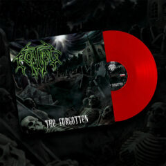 Mockup of red vinyl