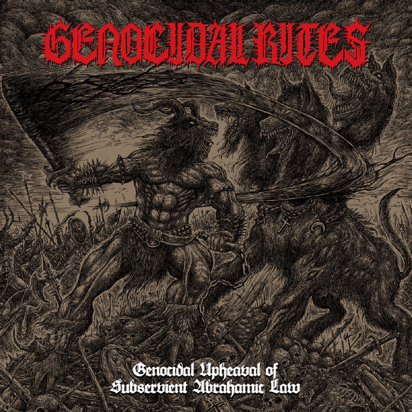 Genocidal Rites - Genocidal Upheaval of Subservient Abrahamic Law (LP - Black) Genocidal Rites - Genocidal Upheaval of Subservient Abrahamic Law (LP - Black)