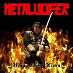 Metalucifer - Heavy Metal Ninja (LP - White w/ Red Pinwheels) Metalucifer - Heavy Metal Ninja (LP - White w/ Red Pinwheels)