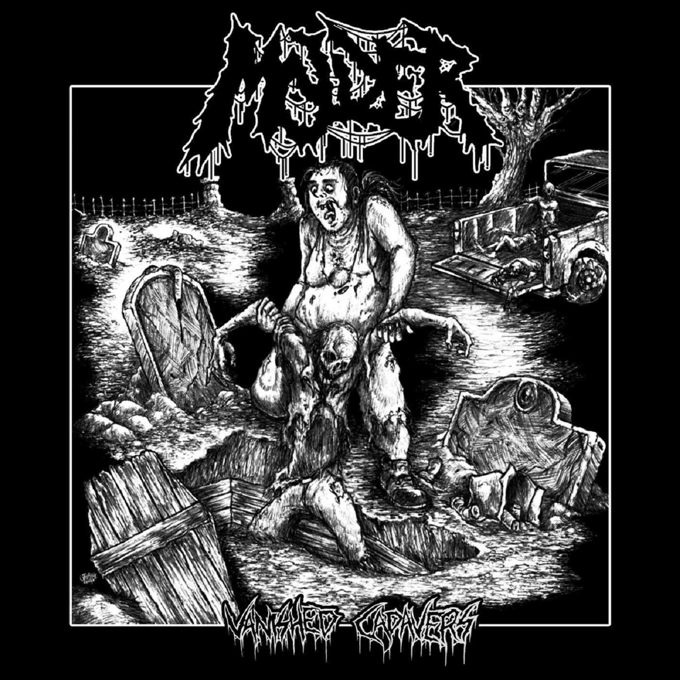Molder - Vanished Cadavers (LP - Black Ice w/ White Splatter) Molder - Vanished Cadavers (LP - Black Ice w/ White Splatter)